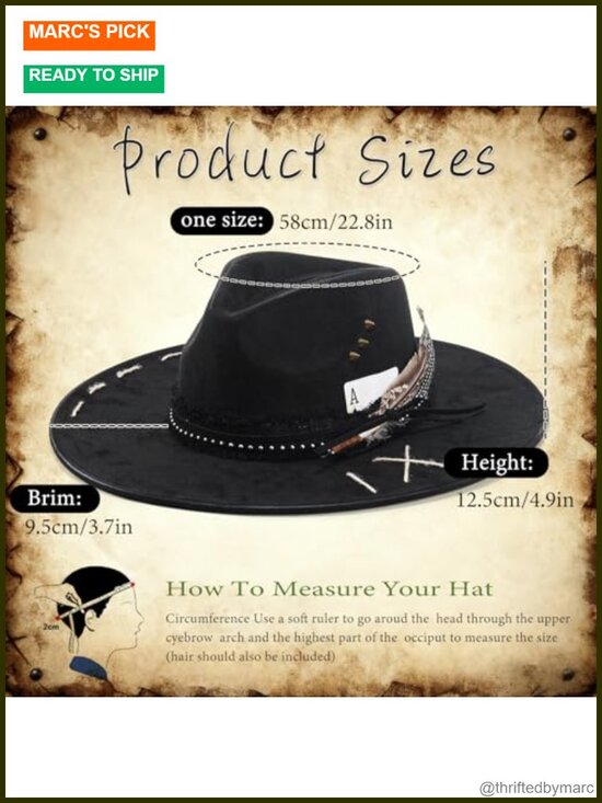 Wide Brim Fedora Hat Polyester Blend Suede Adjustable Unisex